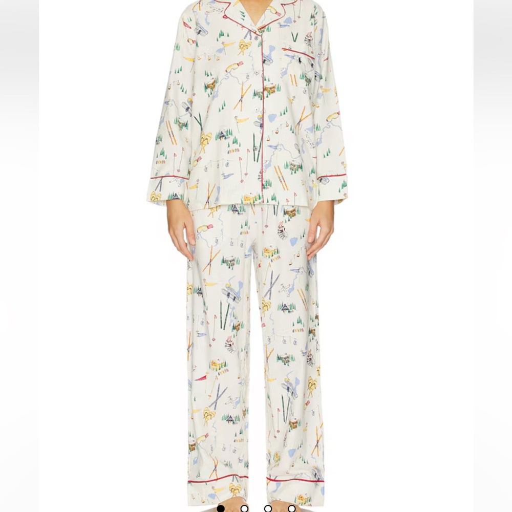 Polo Ralph Lauren Madison PJ Set Traveler Ski Print Size Small